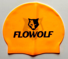 Load image into Gallery viewer, FLOWOLF Silicone Swim Cap - Fluo Orange
