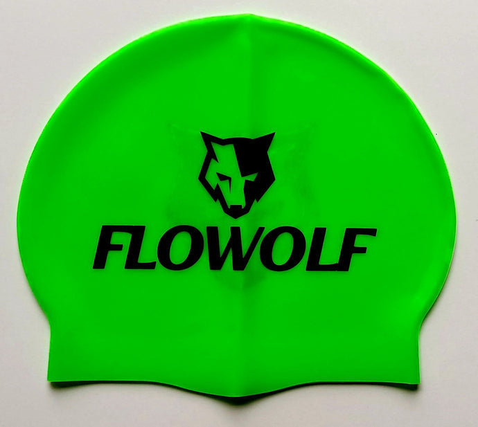 FLOWOLF Silicone Swim Cap - Fluo Green