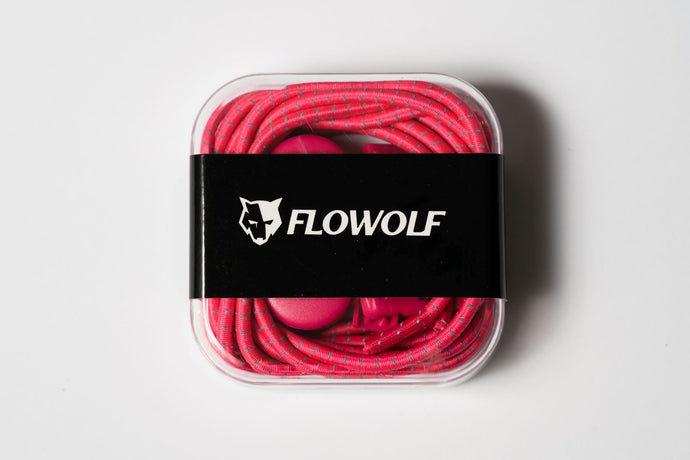 FLOWOLF Elastic Lock Laces - Fluo Pink